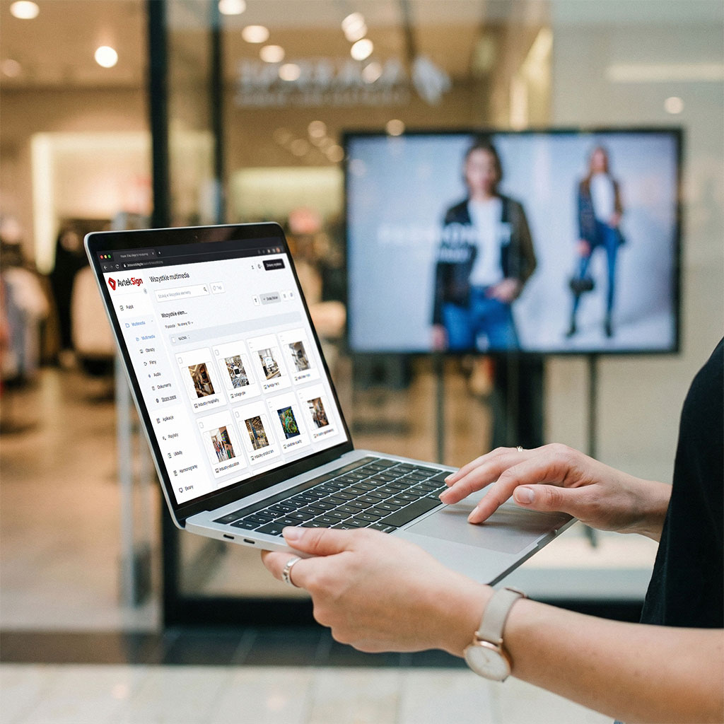 Panel AvtekSign na laptopie